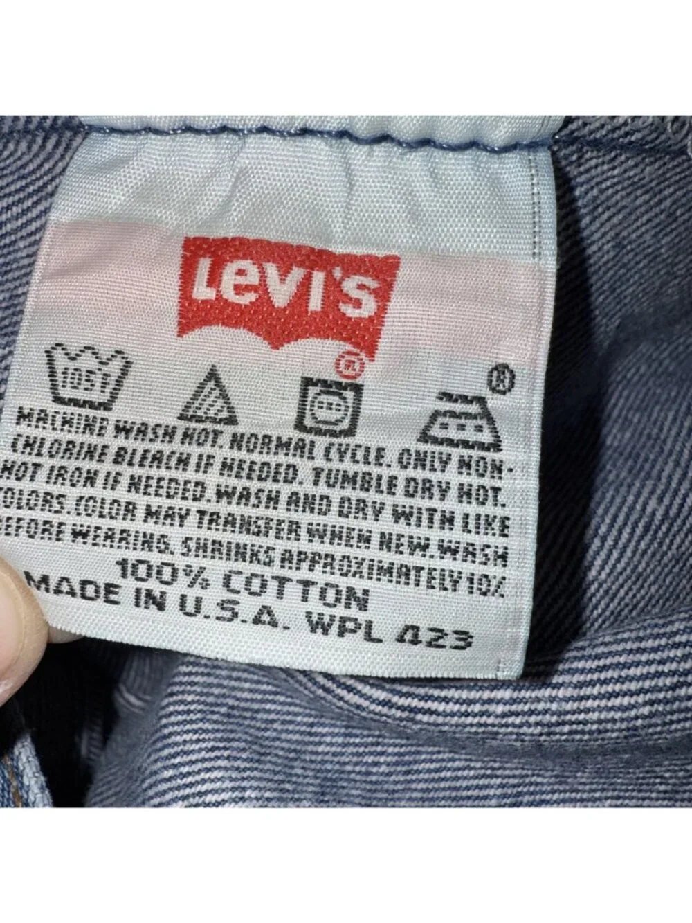 Levis 501XX Vintage‎ Jeans ACTUAL 38x30 USA Cotton Button Fly Blue Denim READ